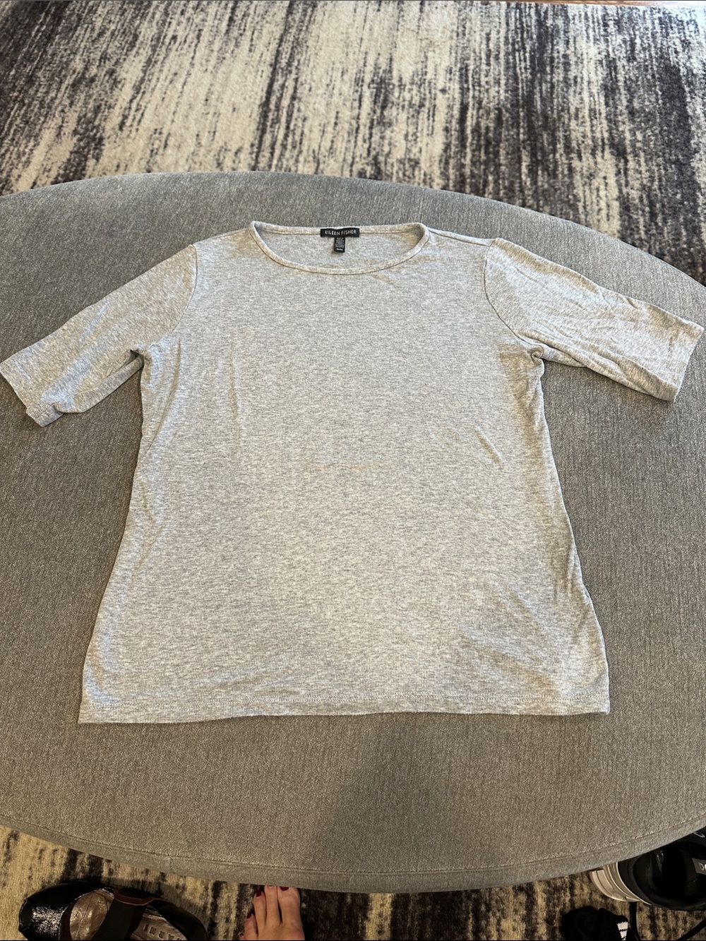 Eileen Fisher grey tee